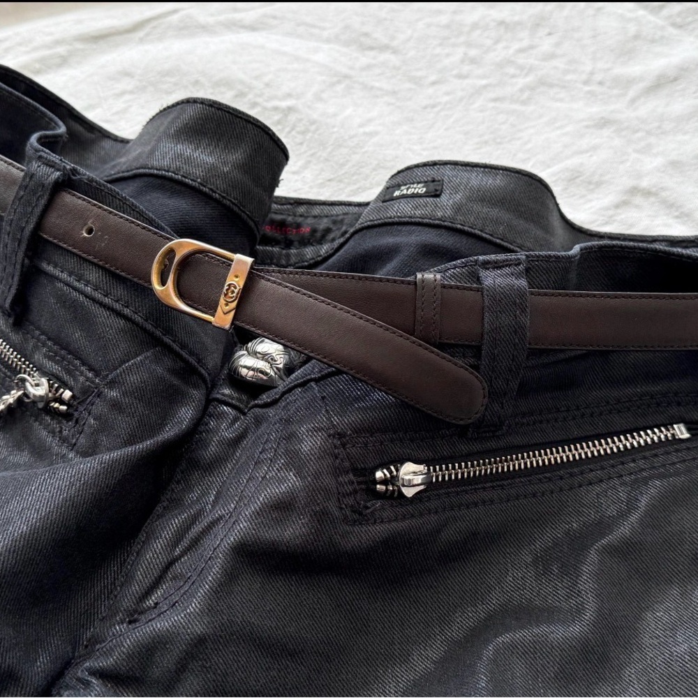 Gucci Vintage 90’s GG Brown Leather Belt